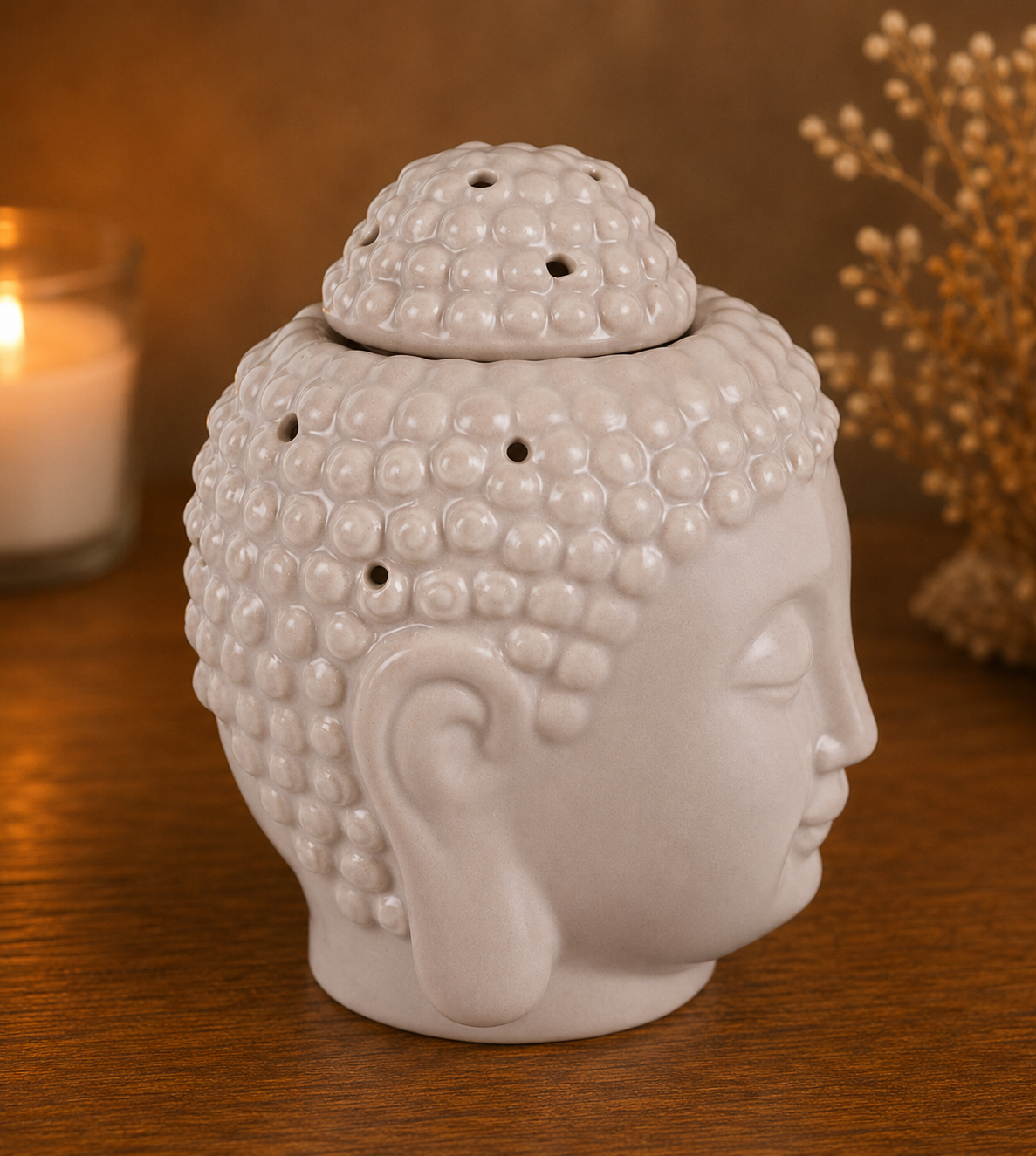 Buddha Grey Wax Burner
