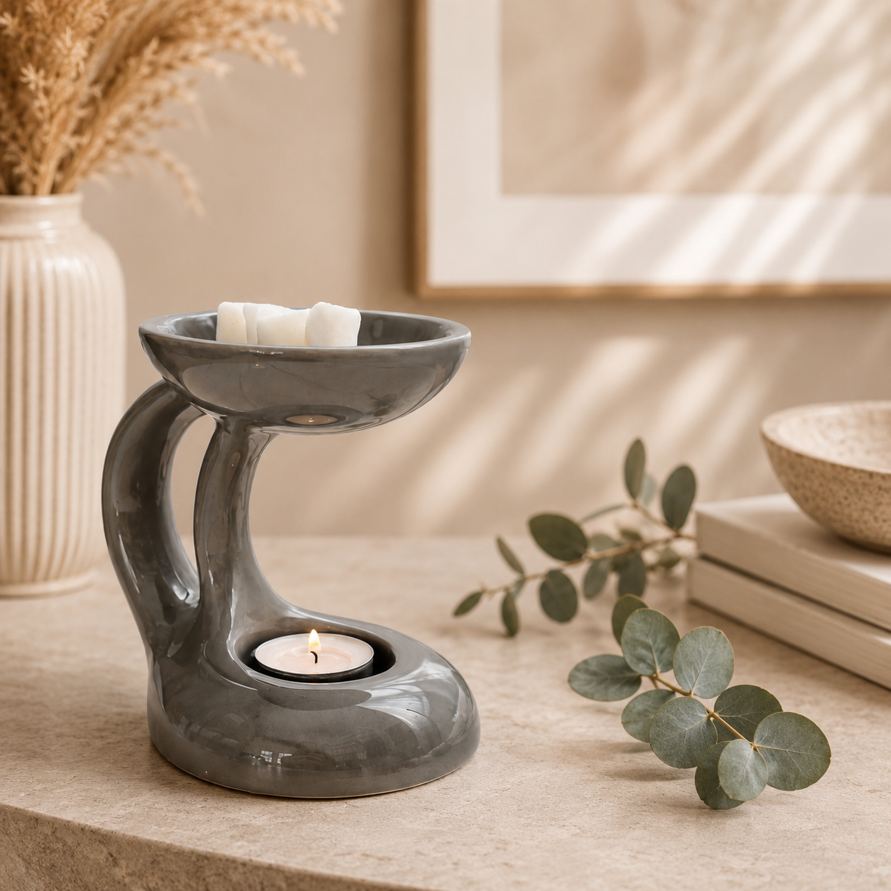 Bali Wax Burner Grey